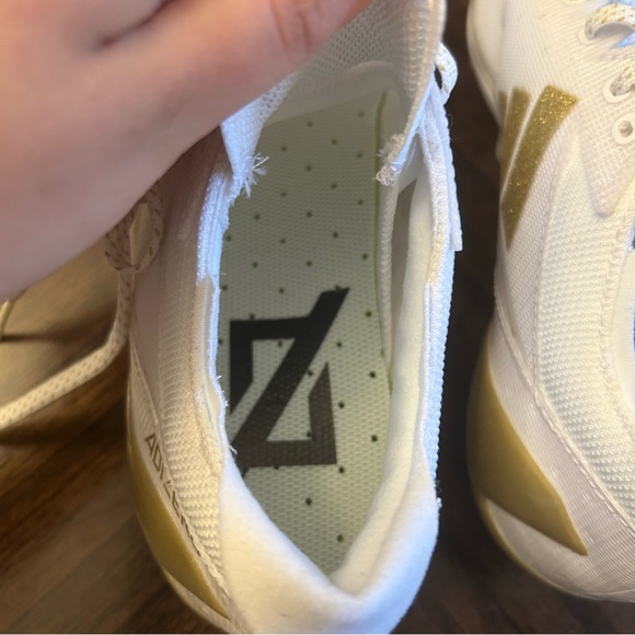 Adidas Men's Adizero 13.0, football cleats White/Gold Metallic, size 7 New - Picture 10 of 10